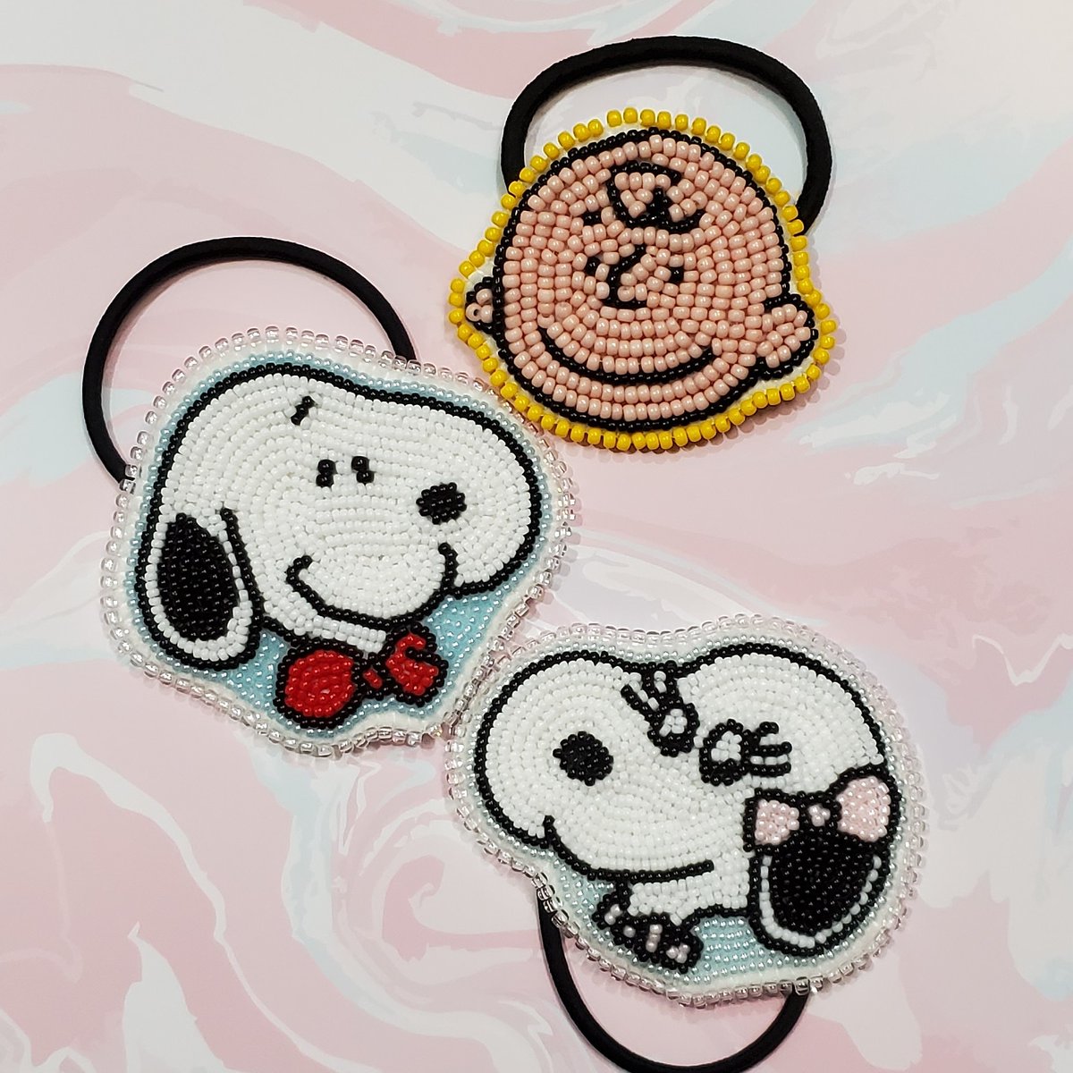 Usagi Auf Twitter 揃った かわいい Peanuts スヌーピーと仲間たちのビーズ刺繍 ヘアゴム ハンドメイド Handmade 핸드메이드 Beads Beadsembroidery 비즈자수 ヘアゴム スヌーピー ベル チャーリーブラウン Peanuts ビーズ刺繍 T