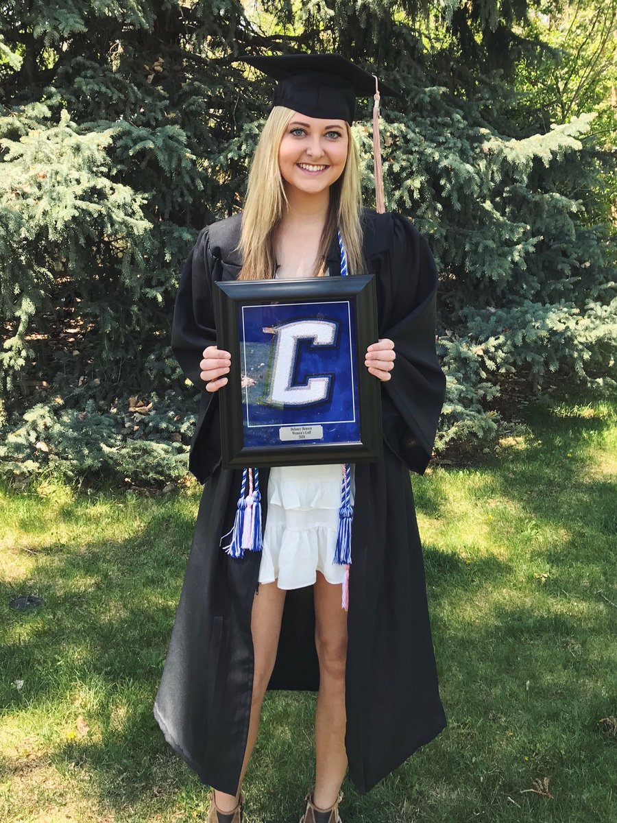 CUbluejayGolf's tweet photo. Congratulations on your graduation Delaney Benson . Thank you for being a part of the Creighton Family. Your leadership and energy  will be missed! Proud to call you a Bluejay! #CreightonGrad#💙🐦💙🐦#RollJays https://t.co/7MfgFyPwsl