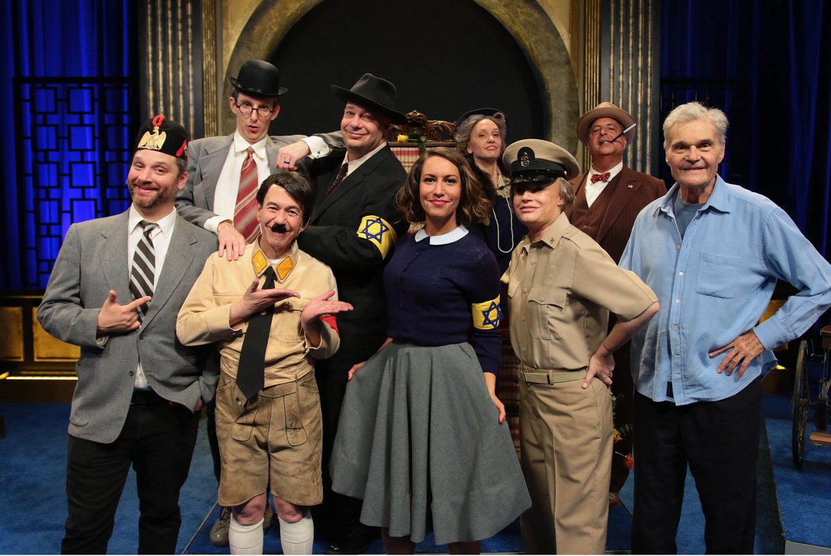 At the <a href="/historicalroast/">Historical Roast</a>. <a href="/jon_lovitz/">Jon Lovitz</a> as F.D.R.  <a href="/mindyrickles/">Mindy Rickles</a> as Don Rickles @therealjeffreyross as a Jew, you’re truly as Hitler and playing the part of GOD was Fred Willard. RIP Fred Willard. <a href="/netflix/">Netflix</a>