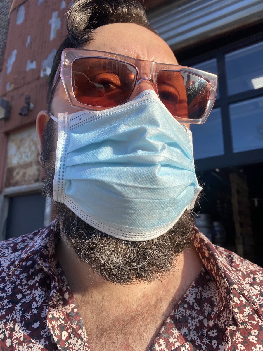 Twitterverse: What’s the beard curl under the mask called? #QuarantineLife #NYC