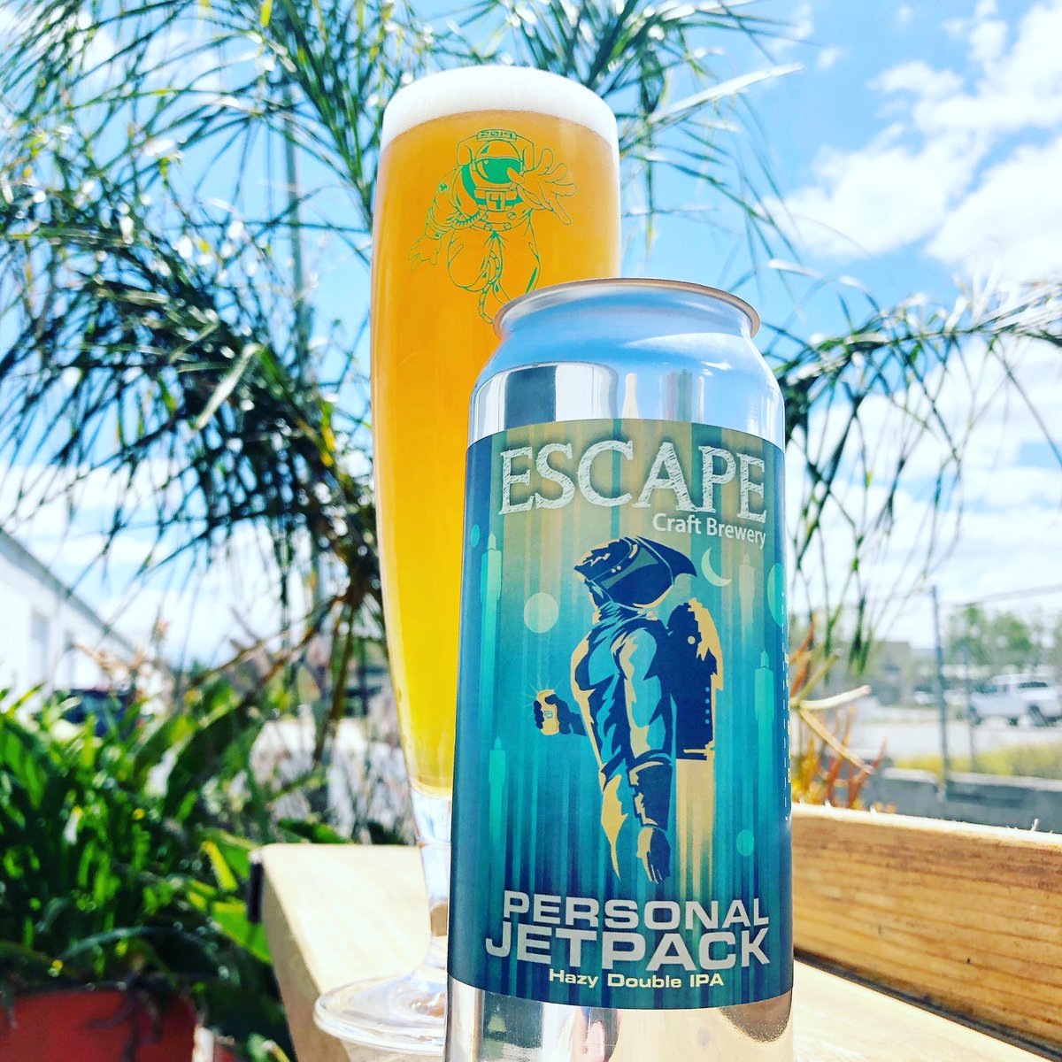 🚨 PERSONAL JETPACK Hazy Double IPA  Release. The future is now. Lift off with this lupulin fueled thruster &amp; get your escape at your own speed. Brewed w/ gravity defying amounts of Nelson, Ella, Idaho 7, &amp; Comet hops tap &amp; 4 pack. Tap &amp; 16oz • 4 packs $18