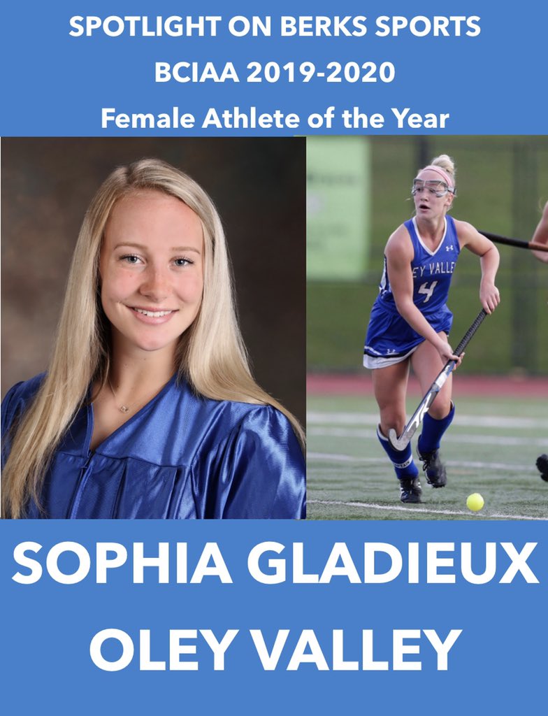 SpotlightBerks's tweet photo. SPOTLIGHT ON BERKS SPORTS is proud to announce the winner of the first ever
@BCIAASports
Female Athlete of the Year

Sophia Gladieux
@OVLynx 
@s_gladieux https://t.co/ureYHF3nJO