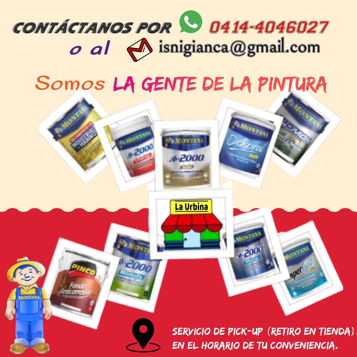 MontanaLaUrbina's tweet photo. Contáctanos y solicita tu presupuesto. Contamos con servicio de Pick Up, en horario de retiro a convenir.
Llámanos, somos La gente de la pintura 💪😎
#QuedateEnCasa #JuntosPodemos #Pintura #Montana #Color #Av2000 #diseño #interior #exterior https://t.co/cUxnO3623i
