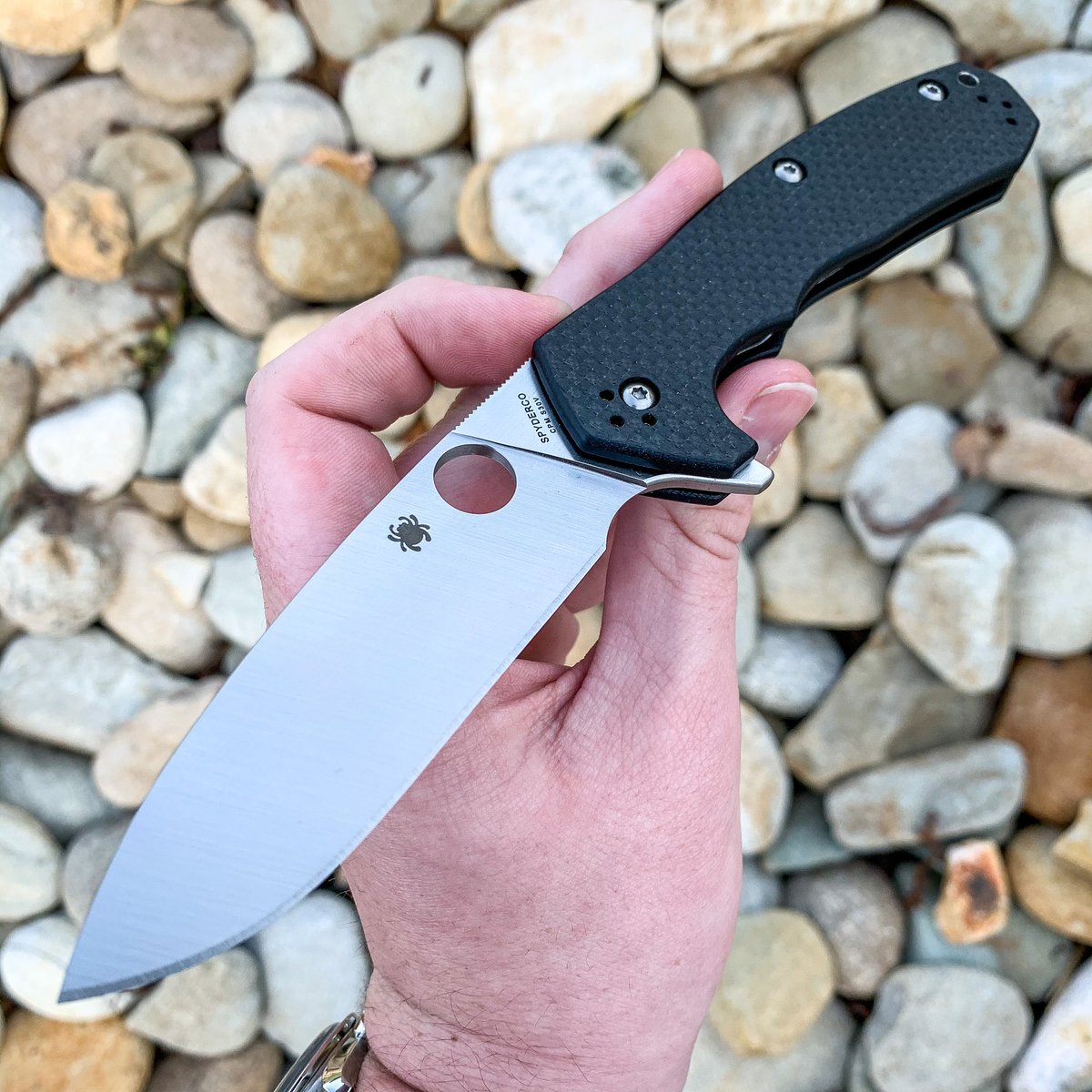 StNicksKnives's tweet photo. #SpydercoSaturday with the @SpydercoKnives Amalgam! Check one out at our Huntsville, Athens, or Florence stores or over on our website linked in the page bio. #knivesRsharp https://t.co/20ZHZEBrGE