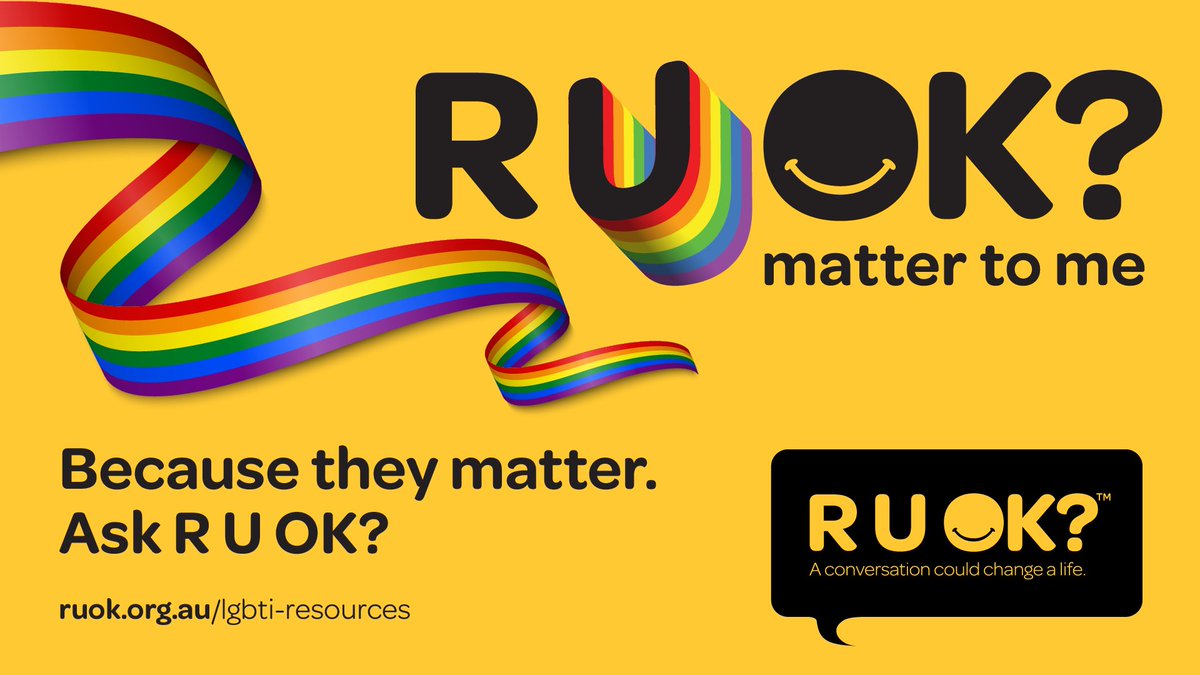 ruokanyday's tweet photo. Today is #IDAHOBIT2020. To those who are ostracised, isolated, or who feel like they don't fit in, we say that you're seen, you matter and you're not alone.

Start a conversation today. Find our LGBTIQ+ resources at https://t.co/pLQtOYLGWE 💛🌈 https://t.co/0yN2KDr8QD