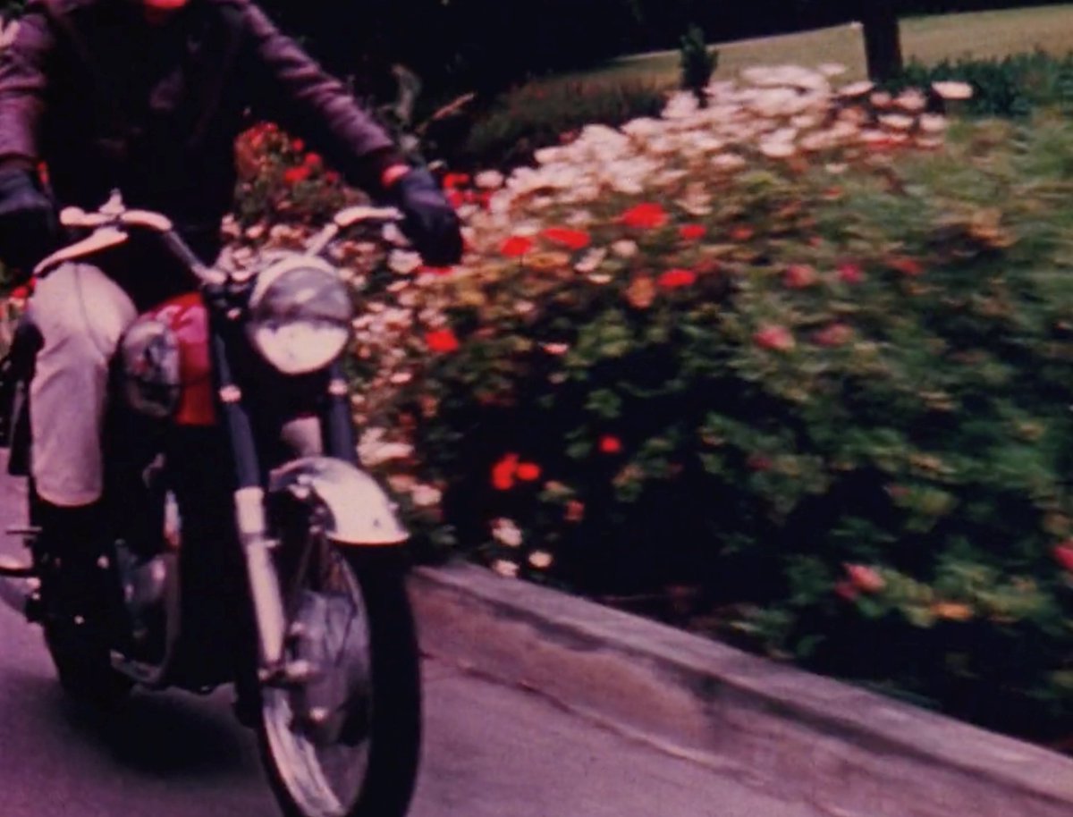 Lawrence Jordan may be the quintessential Beat filmmaker. In 1963 he filmed poet Kirby Doyle riding his motorcycle down Golden Gate Park's Main Drive (now JFK Drive) for his short Portrait of Sharon. I was shocked to still be able to view this on Fandor.  https://www.fandor.com/films/portrait_of_sharon