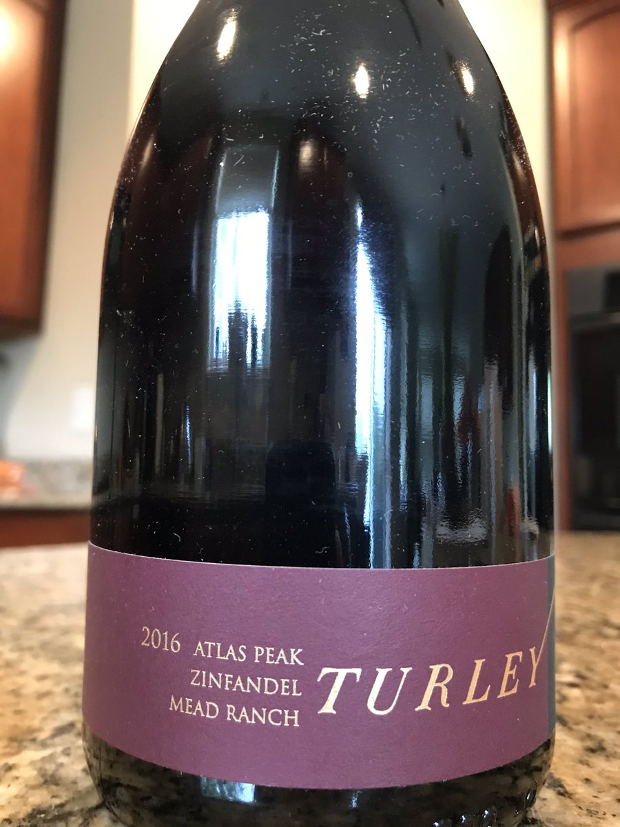 pturk13's tweet photo. Turley ‘16 Mead Ranch on deck for tonight.  Love the @TurleyWines #zins https://t.co/LyKsTo0wKq