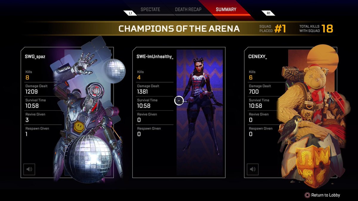 JuiceTournament's tweet photo. Congratulations to @SWGggs ! 

They have won the 2nd Apply Pressure Apex Tournament! 

68 Kills with over 13k in damage! 

Thanks to everyone for competing https://t.co/WawVjAOaRc