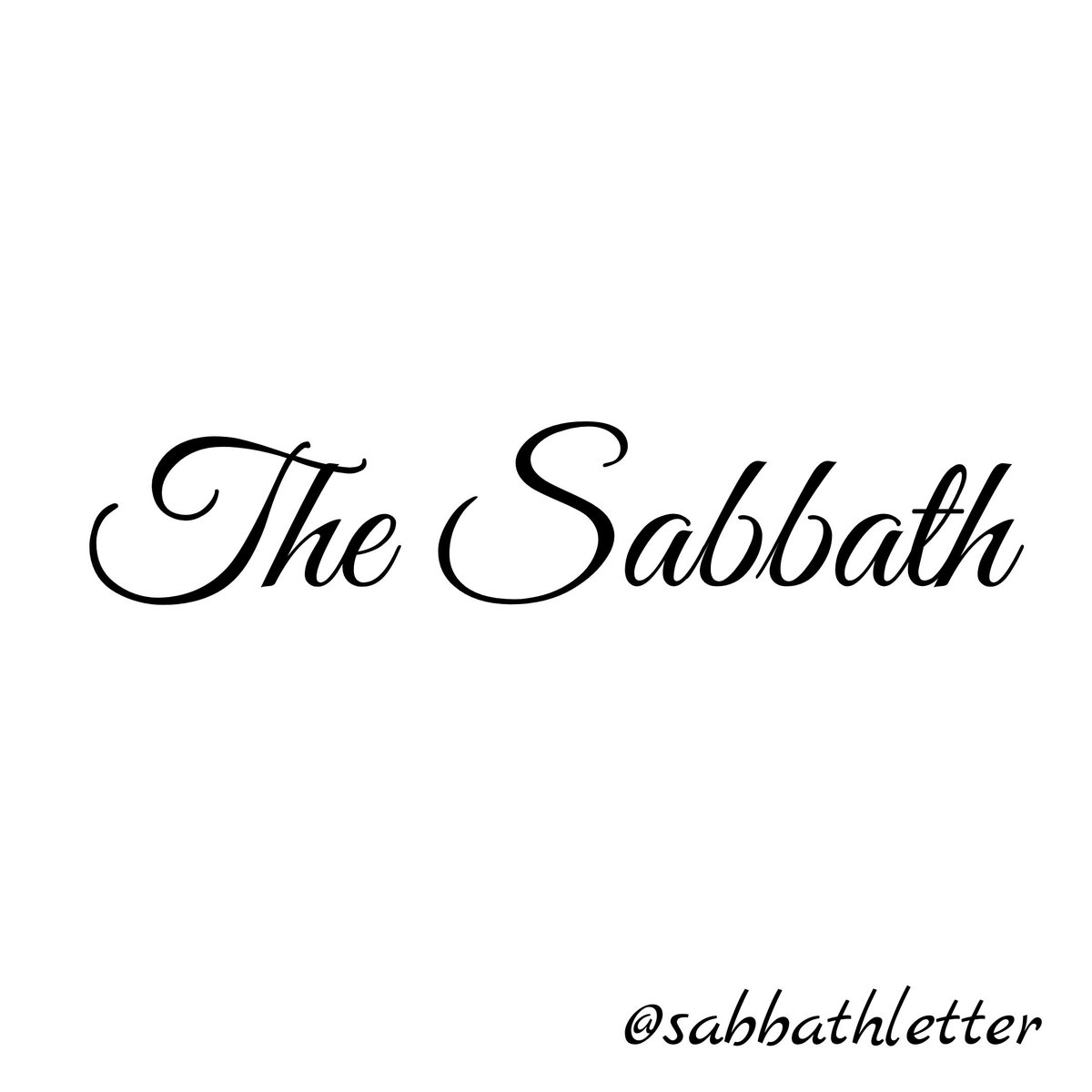 sabbathletter's tweet photo. Today's topic is on the Sabbath!  May God bless you you and keep you all safe. https://t.co/NykVurIRum