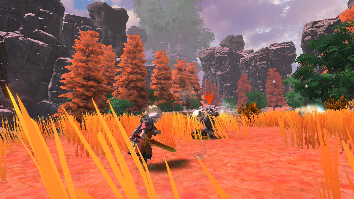 It's #screenshotsaturday ! #EternalEdge + comes out next week on Steam, and we're very excited! May 22nd! Don't miss it! Or you'll miss these little skellies hiding in the grass...

store.steampowered.com/app/896440/Ete…
#gamedev #indiegame #Steam
