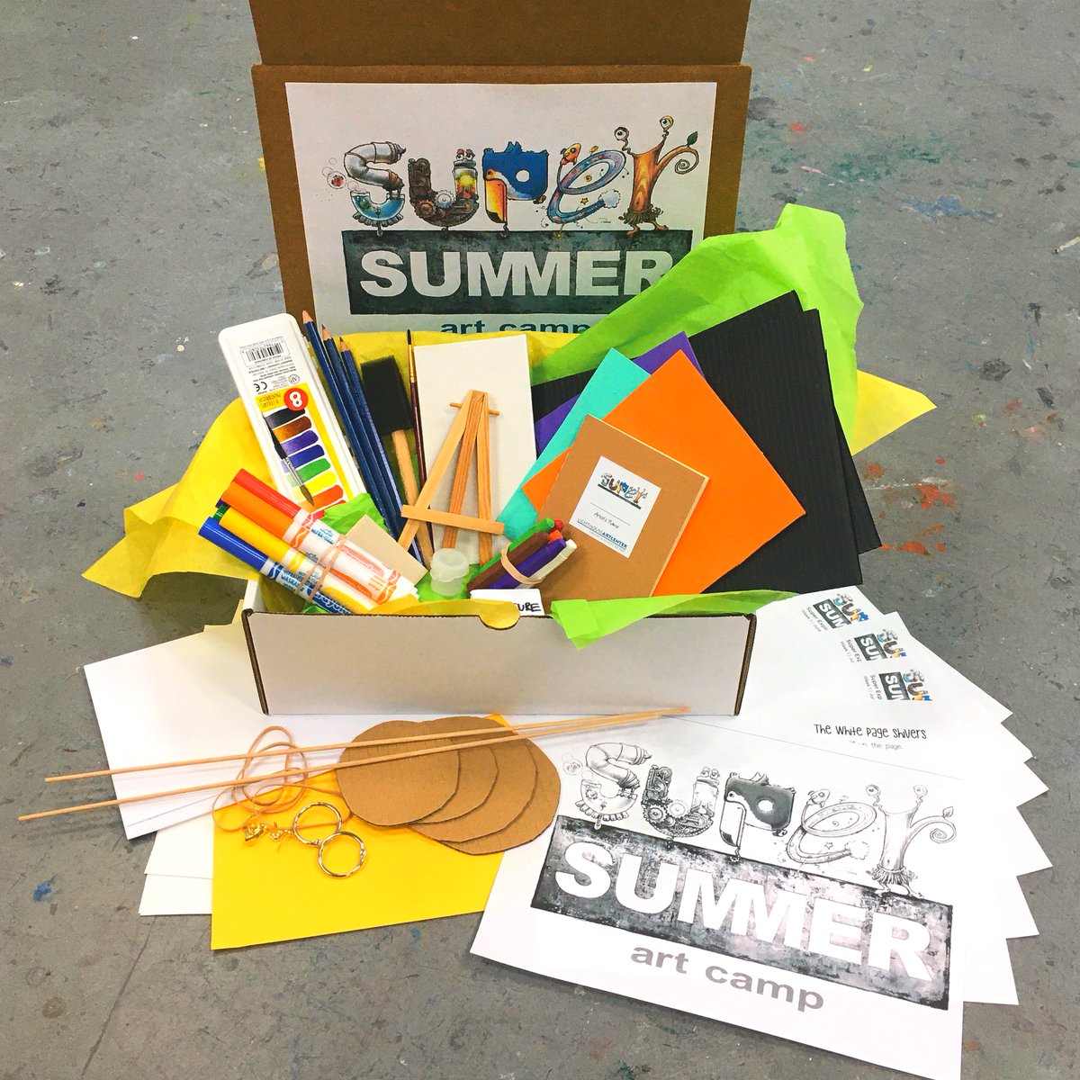 LighthouseArtC's tweet photo. For children of doctors, nurses, hospital workers, and first responders, we are offering 30% off on ArtCamp in a Box! #lighthouseartcenter #ArtCampInABox #supersummer #LACbettertogether #thepalmbeaches #palmbeachculture #wearepalmbeachcounty https://t.co/ahbYc4hLSo
