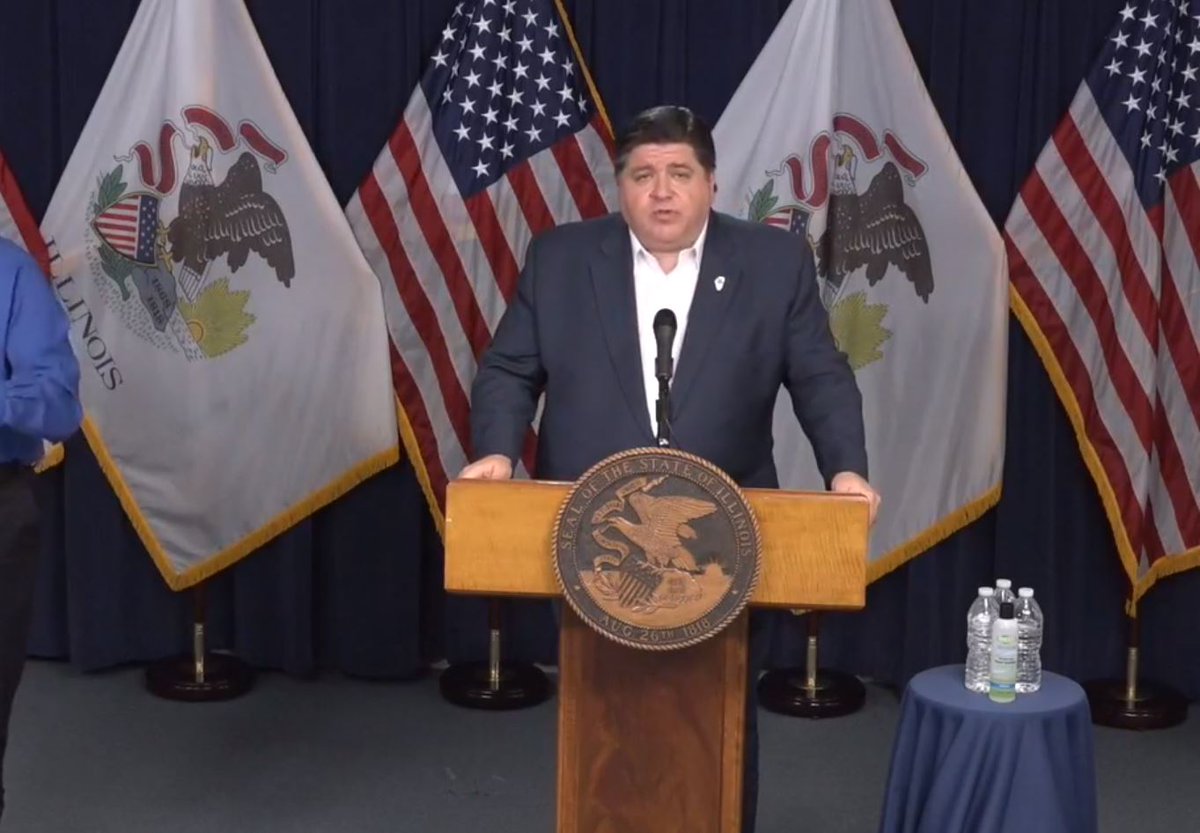 LMCScanner's tweet photo. Gov. J.B. Pritzker has quietly filed a new emergency rule that allows Illinois business owners to be criminally charged if they defy his stay-at-home orders by opening.
https://t.co/UTLgLQlmwf https://t.co/Mj9hT7ASzH