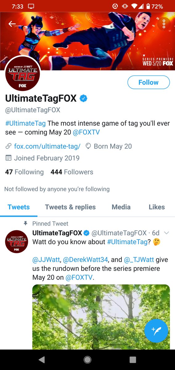 jabrassuwu's tweet photo. Don't watch ultimate tag on Fox. It's a blatant rip off of World Chase Tag. Support WCT not big-business Fox. https://t.co/kE8iNtvYmi