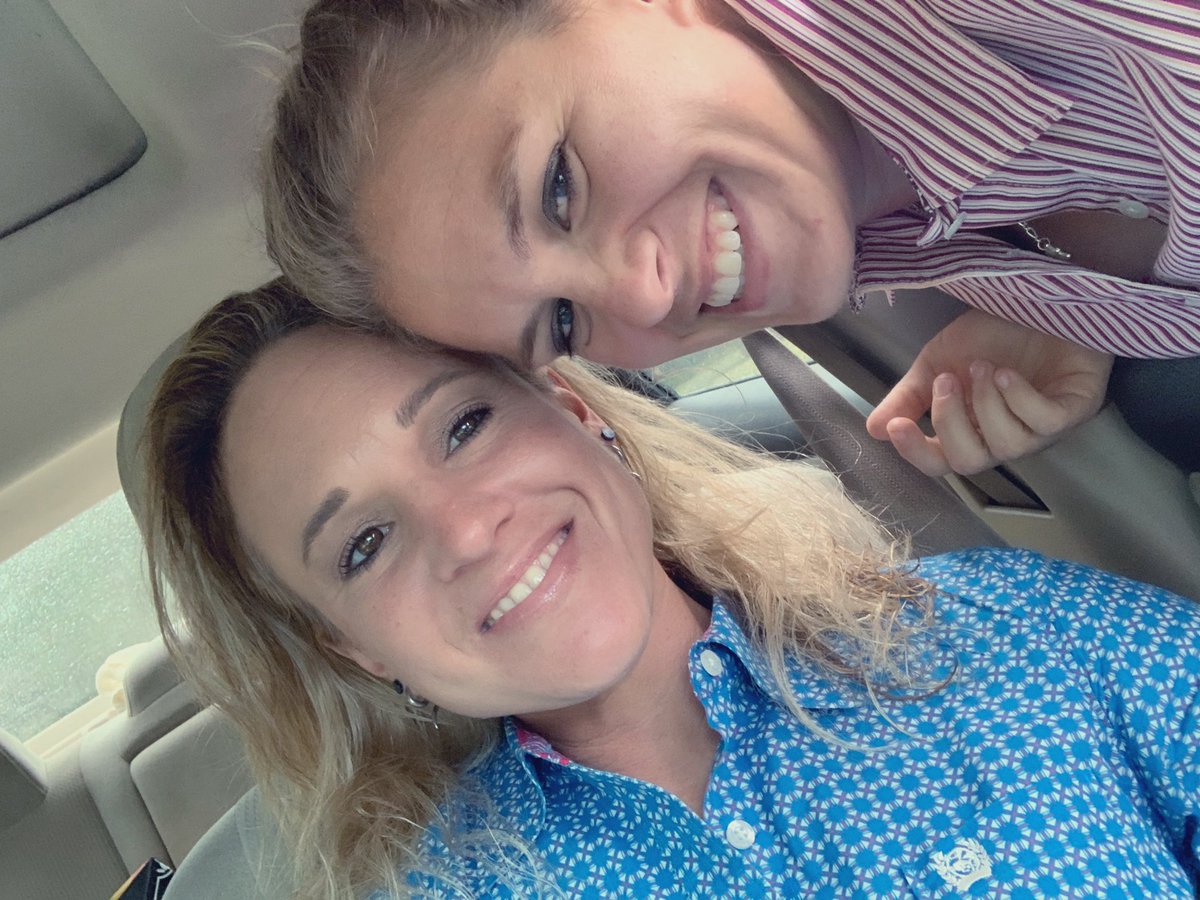 HeyCoachTerrell's tweet photo. This is what happens when you spend your Saturday ranch sorting! Tuckered out the pups, but Jake and Maggie learned a lot! We had a great time! @CDaughe92007996 #rsnc #ranchsorting #BFF https://t.co/dmFzUfooQE