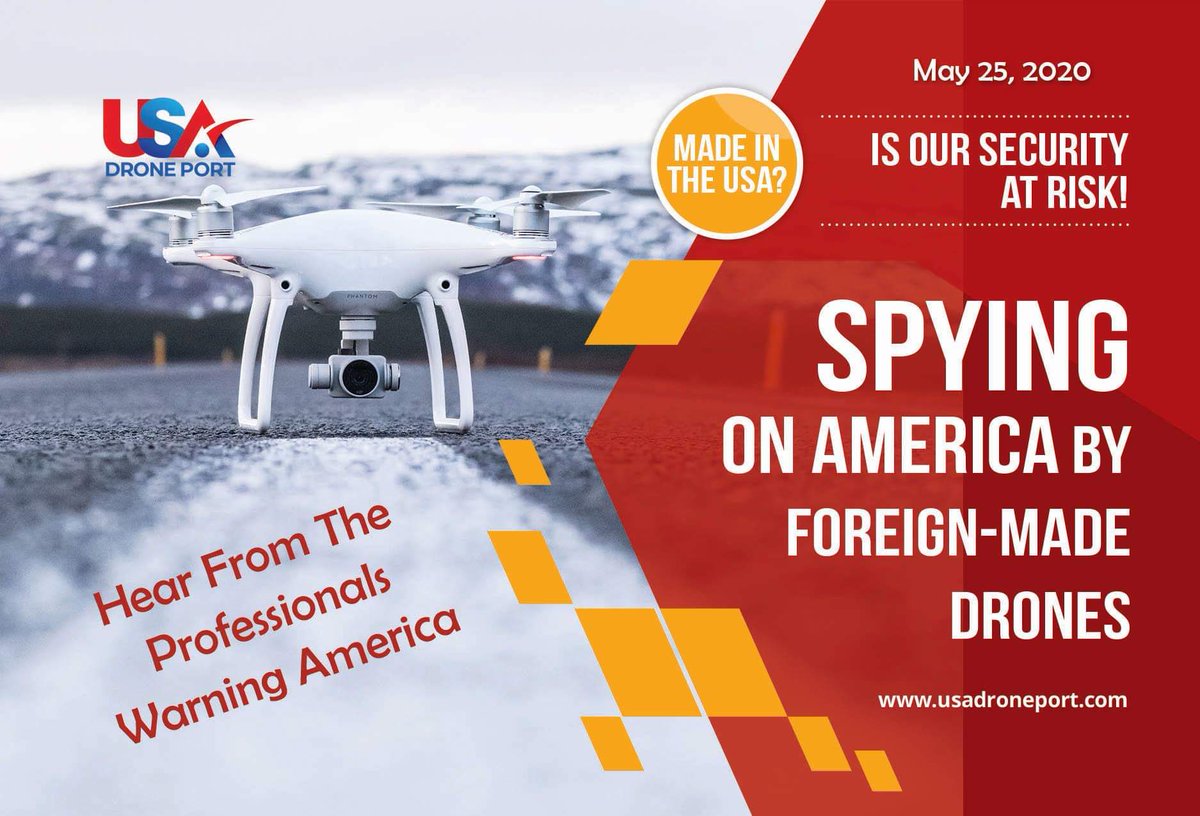 FREE Webinar: I'll be speaking in this webinar along with a great lineup of other professionals in the field. Please sign up.  You can watch the replay if you miss it as long as you are pre-registered. <a href="/USADronePort/">USA Drone Port</a> #drones #CyberSecurity #privacy
 linkedin.com/events/webinar…