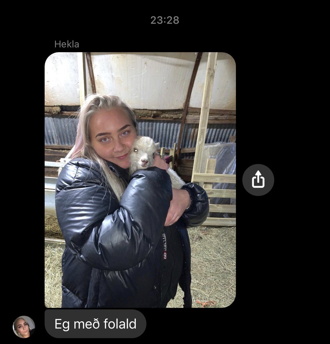 Systir mín með folald 🐑 <a href="/heklasoleyy/">HEKLA SÓLEY</a>