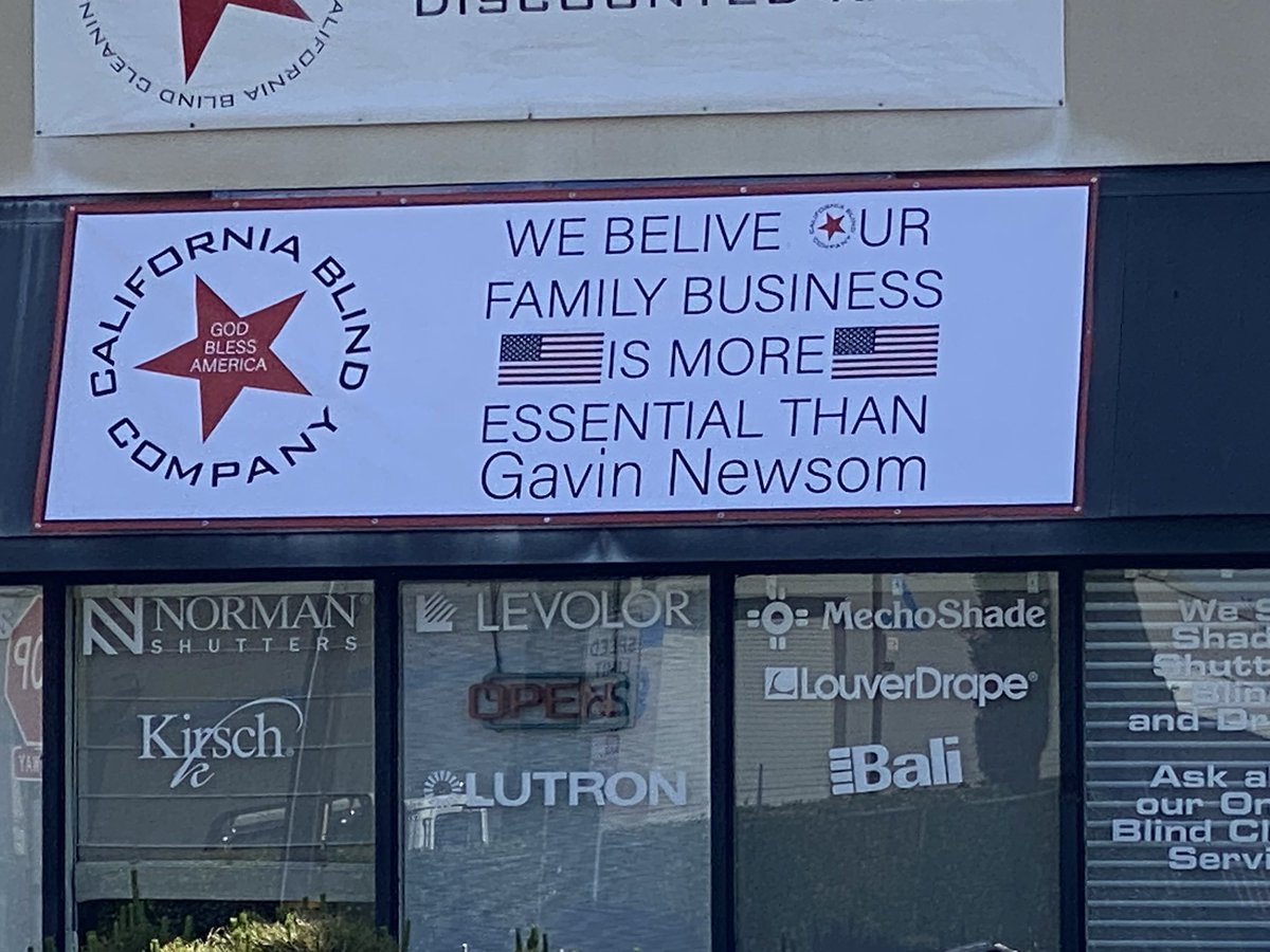 carriekrinock's tweet photo. @realDonaldTrump spotted the perfect sign #California supporting small biz. https://t.co/Mh5joBPJUz
