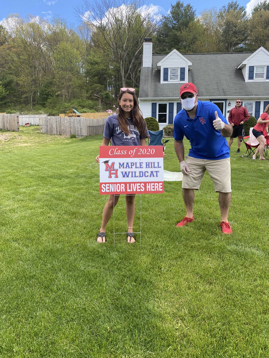 jchevrierSCSD's tweet photo. I couldn’t agree more! A great turnout today by our @MapleHill_HS faculty and staff to support our graduating class of 2020 @SchodackCSD! A very special thank you for the police escort from our @SchodackPD community partners! https://t.co/f9DhDRFwSm