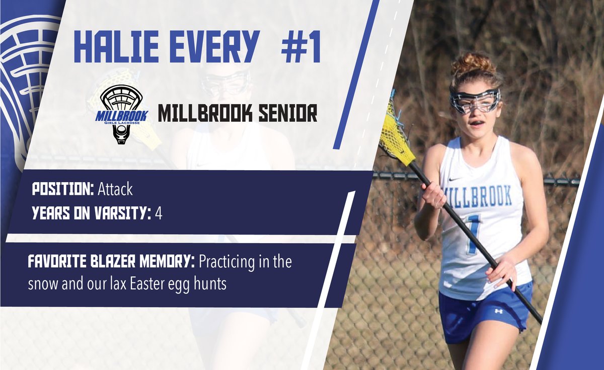 Millbrook_Lax's tweet photo. Our next Senior is Halie Every, a player &amp; role model who has shown tremendous leadership, growth &amp; increased confidence with every year she played on the team- off the field, in games, practice &amp; of course at the dome! Not only #1 on the team, but Millbrook's 2020 Valedictorian! https://t.co/XYTGQmJVCT