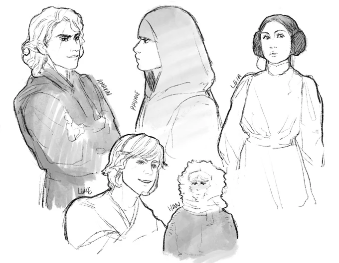 Scribbled some glorified skywalkers plus two through marriage 