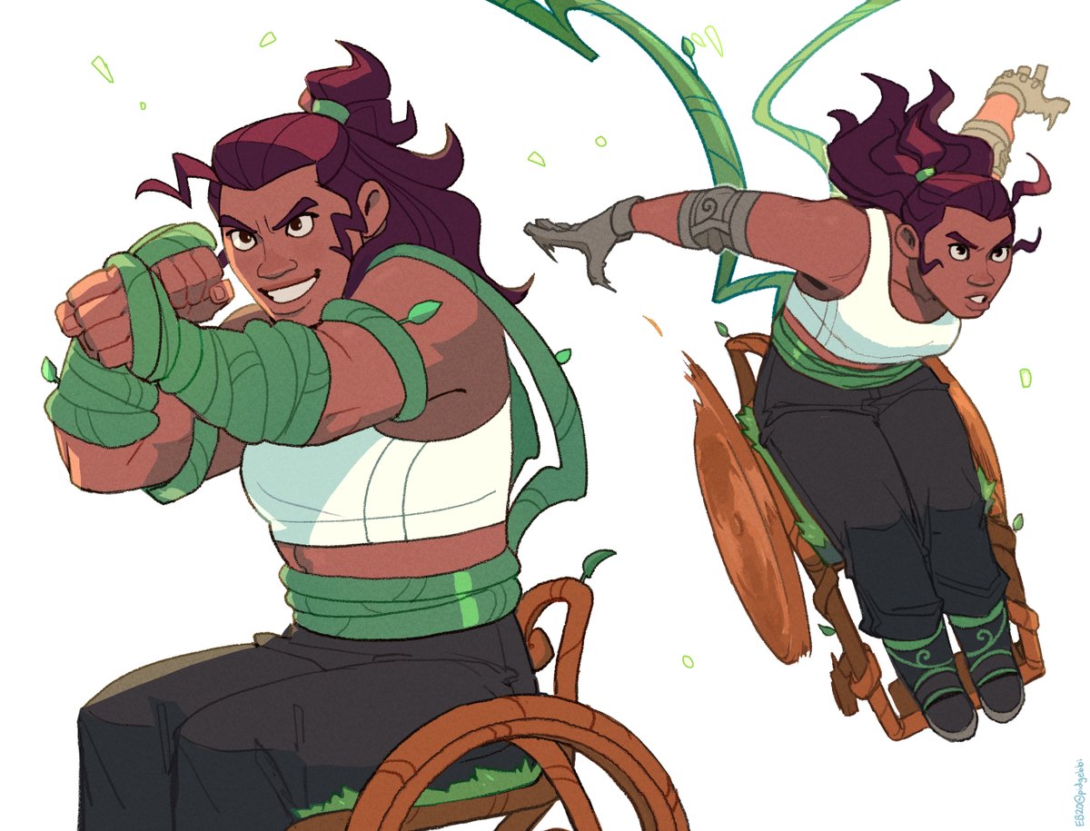 a druid determined to make the world a greener place and maybe punch a few baddies along the way ✊🌱