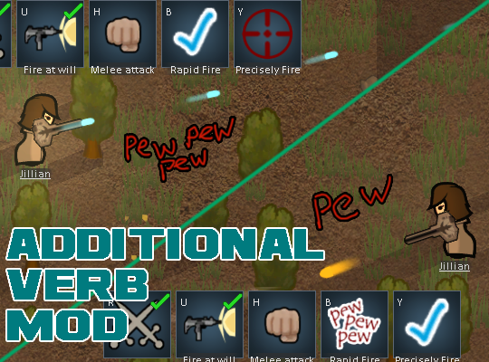 Rimworld Mod 1 1 Additional Verb Mod Modを作成するときに 銃や武器に複数のverbを設定できます このmodだけではゲームは変わりません それはモデラーのためのフレームワー T Co 1ycafjtpnc リムワールド Mod Rimworld T Co