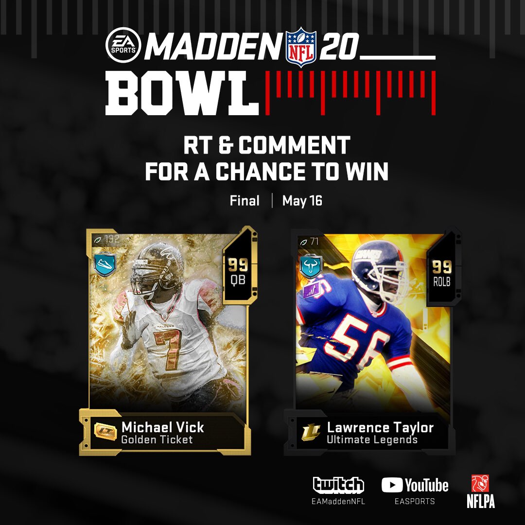 It’s time for the #MaddenBowl final! 

Watch Live: twitch.tv/eamaddennfl
