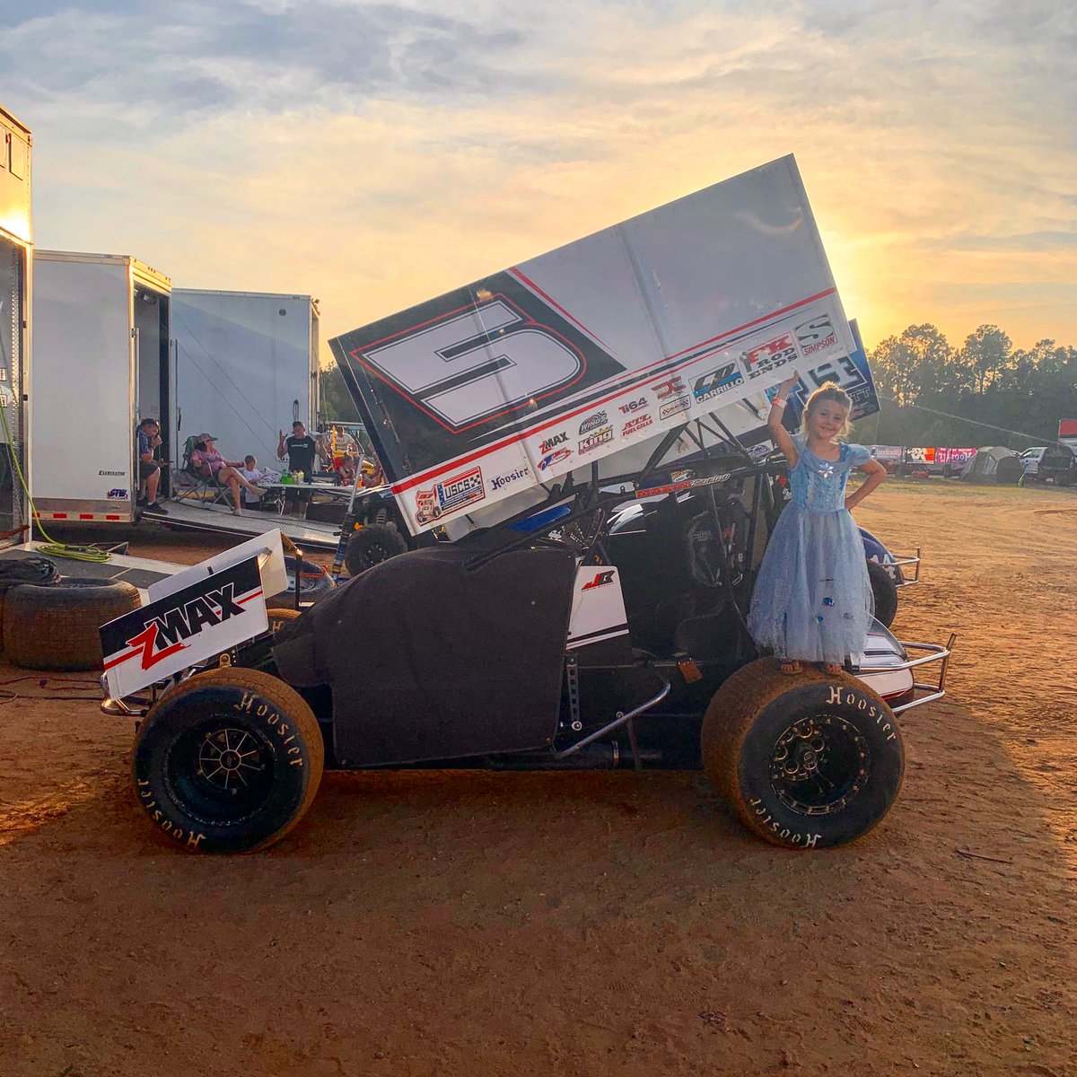 AngelTaber's tweet photo. Our princess tomboy is the belle of the ball. 👑 #driverchange #itsBrinkleysWorld https://t.co/eNTDvLzEZW
