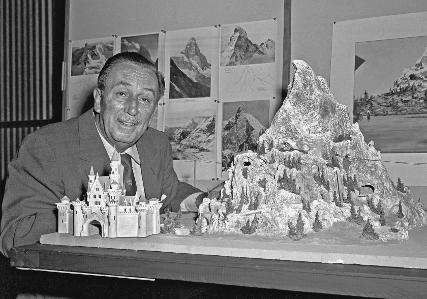 Walt Disney And The Matterhorn Scale Model 