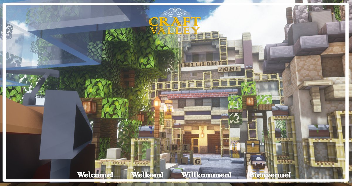 CraftValleyEN's tweet photo. -------§- CraftValley 🔔 -§--------
🇬🇧 You’ve just crossed over into… the Twilight Zone. Experience this new area soon in CraftValley! #CraftValley #TwilightZone https://t.co/u7M81PIO2r