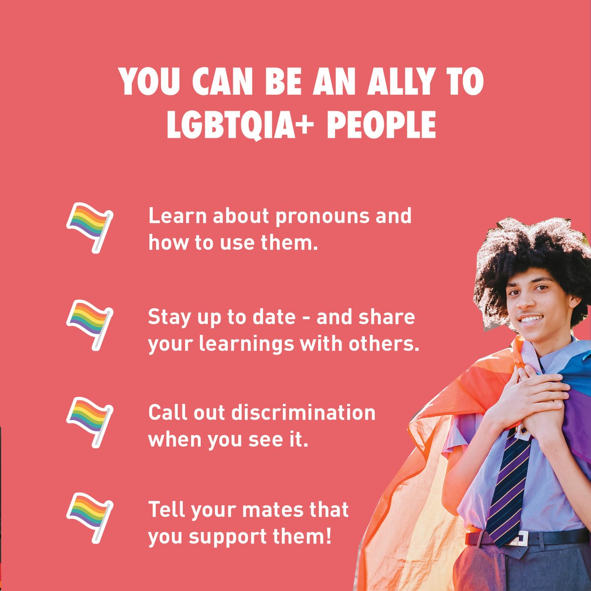 Today we celebrate #IDAHOBIT - stand together with the LGBTQIA+ community and help stand up to against discrimination.