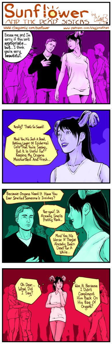 ClayComix's tweet photo. Sunflower and the Dead Sisters: The Thread #40 #sunflower #claycomix https://t.co/SALAF5Tvki