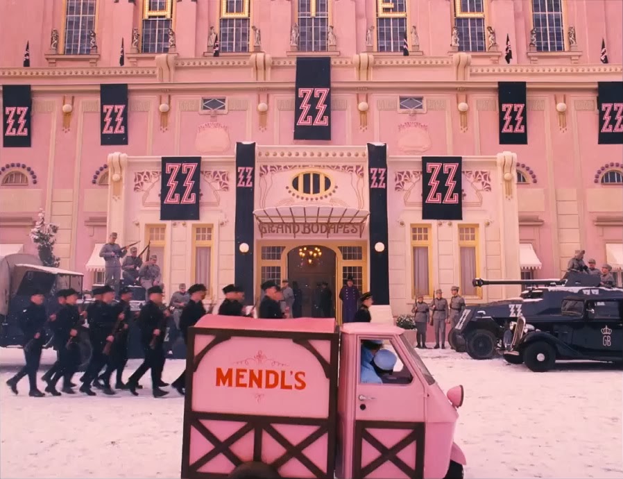 Wes Anderson's stylistic choices.