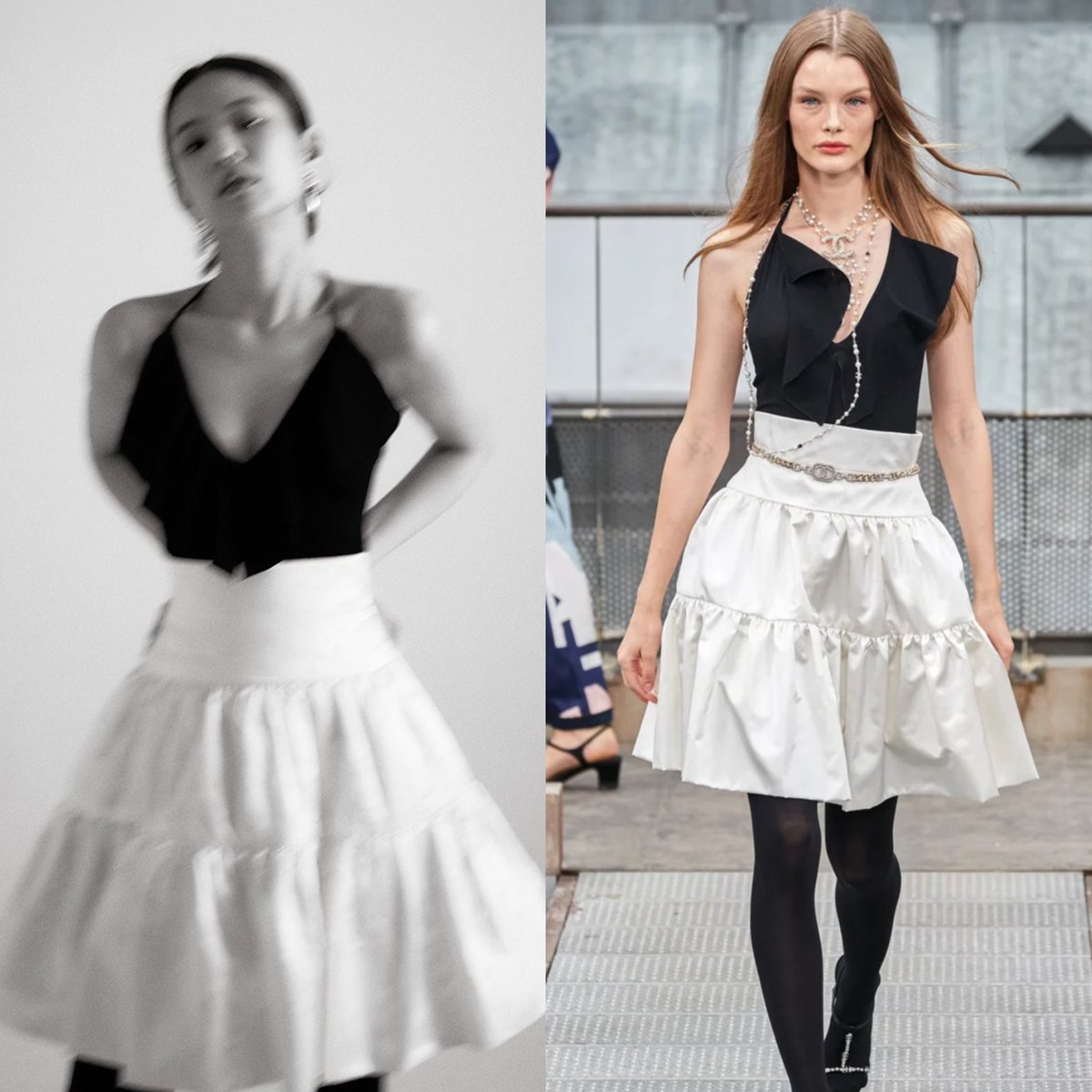 the way jennie ate these runway models up