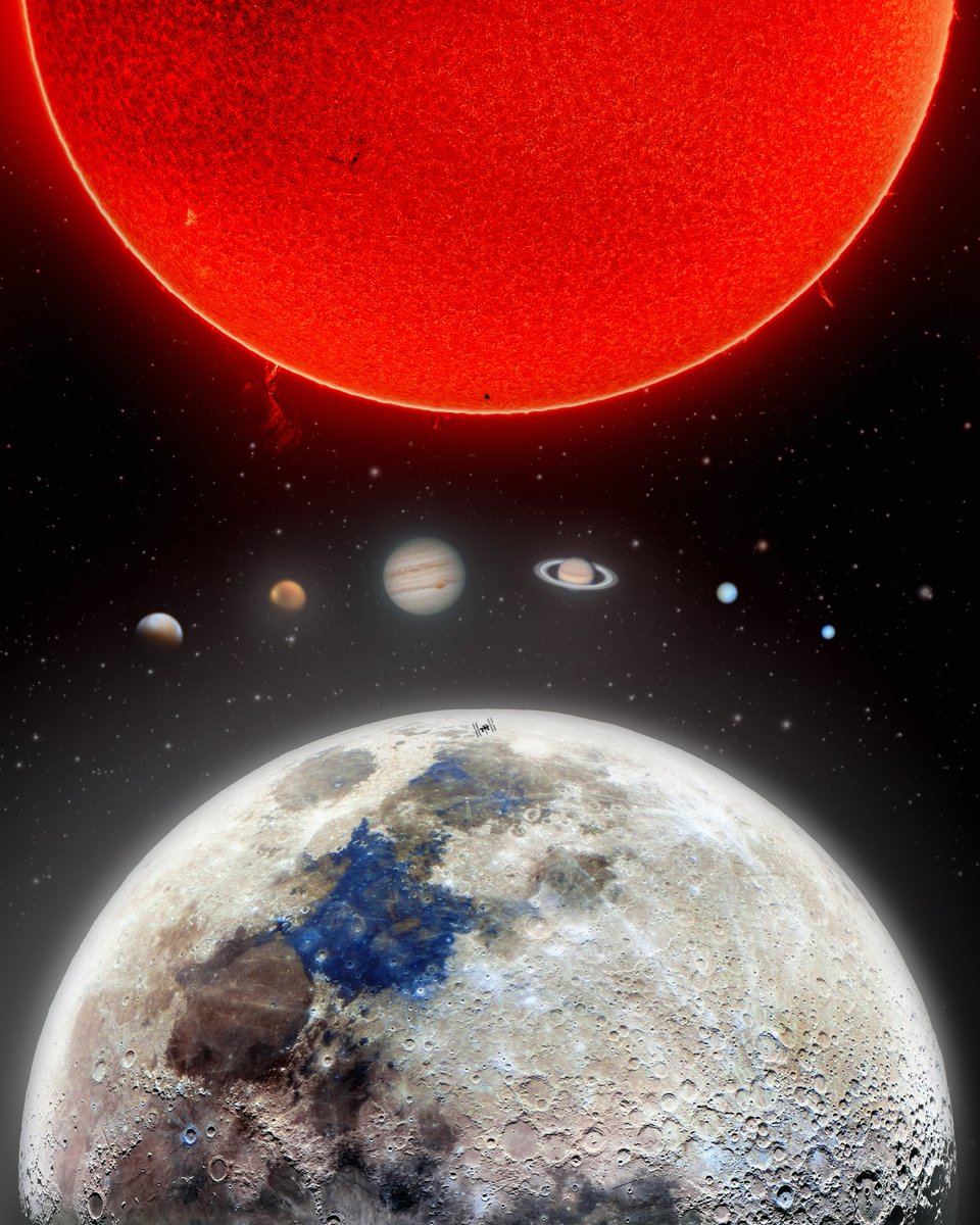 Neighbors Solar System A family portrait, my recent captures of our solar neighbors in one ...