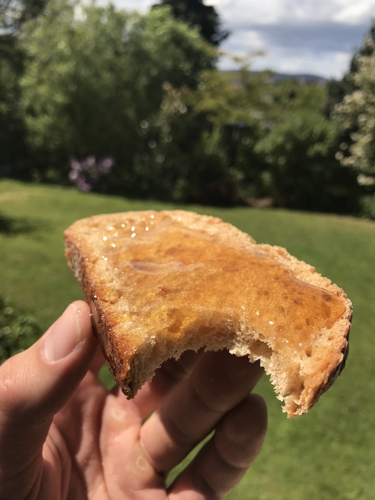 Sourdough Toast with Honey. A classic.
