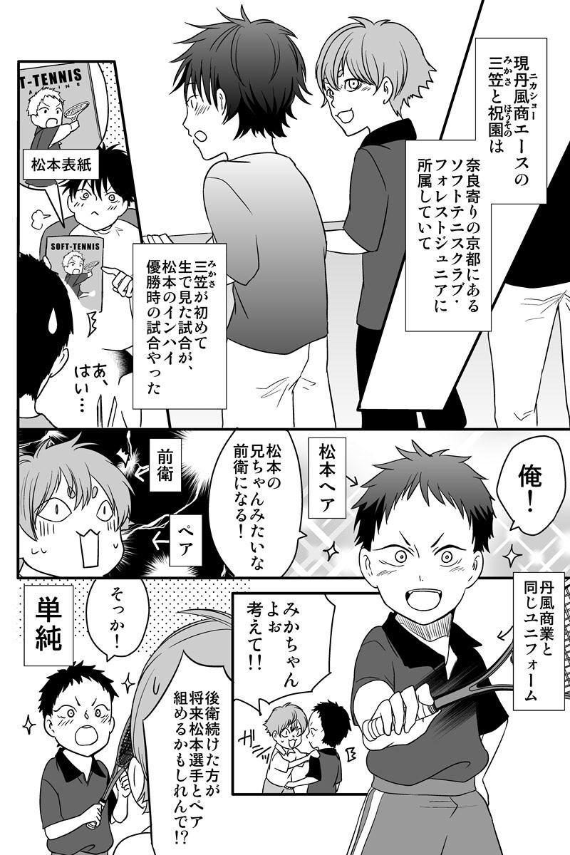 サークル名:Sky Of Sea
スペースNo.????
顧問の先生が主人公のソフトテニス漫画出してます?

最新話載っけるんで、是非立ち読みしてって下さいな✨
続きはリプにて!

#エアコミティア
#エアコミティア_その他
#エアコミティア_少年
#エアコミティア_スポーツ
#マンガが読めるハッシュタグ 