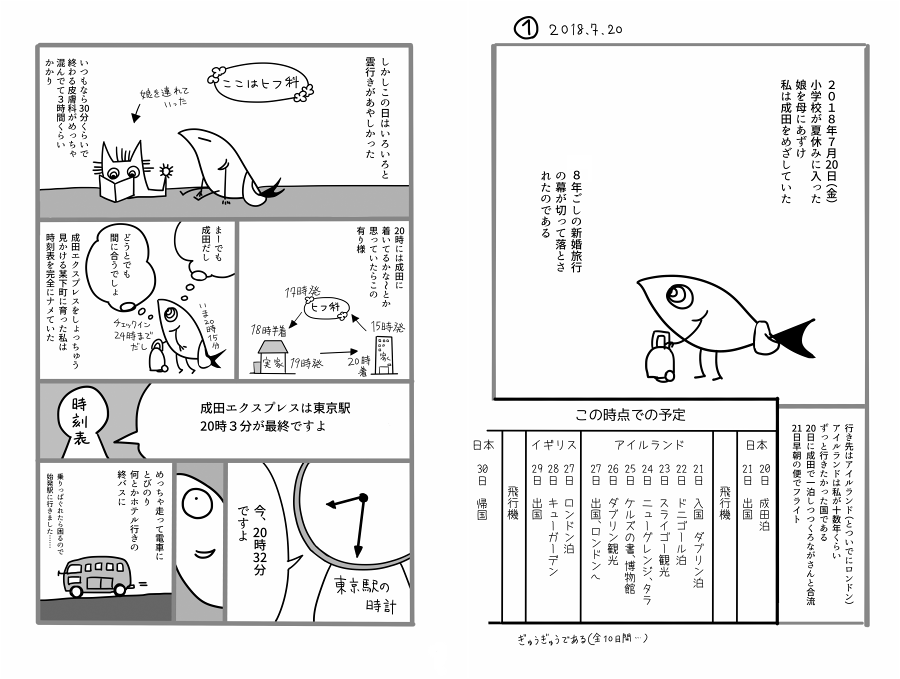 palir_o's tweet photo. 旅するさかな【#エアコミティア 既刊案内】
『アイルランド新婚旅行記 少しロンドン』
120ページのエッセイマンガです!
卓上旅行先にいかがでしょう
電子版:https://t.co/oH8lArBzgN
物理版:https://t.co/FCn5vRK41A
#エアコミティア_その他 #エアコミティア_旅行記 #COMITIA126 #COMITIA132extra https://t.co/I5BEuMDYLZ