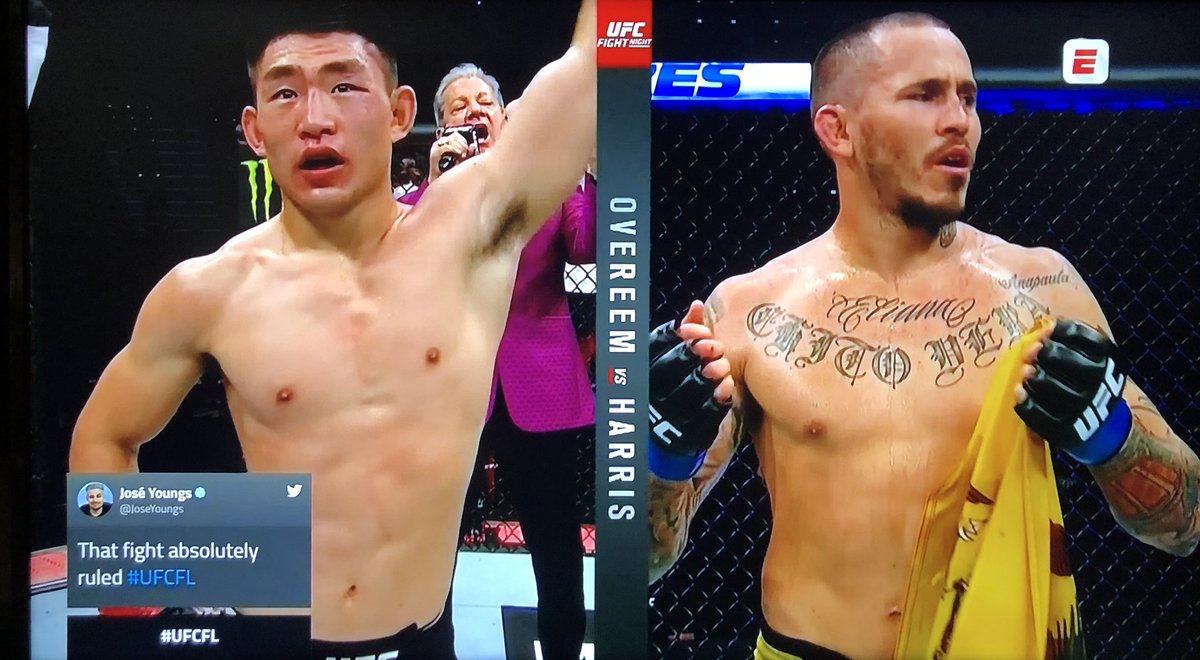 Rarosemena11's tweet photo. 3 asaltos que terminaron el un gran ASALTO A MANO ARMADA. La @ufc le metió la mano a la victoria de @chitoveraUFC. Nos quedamos con la imagen ganadora, cuando Chito como todos estábamos seguros que era el ganador. ¡Fuerza Chito, que este es un desafío para volver más fuerte! https://t.co/oiDOIhPYfX