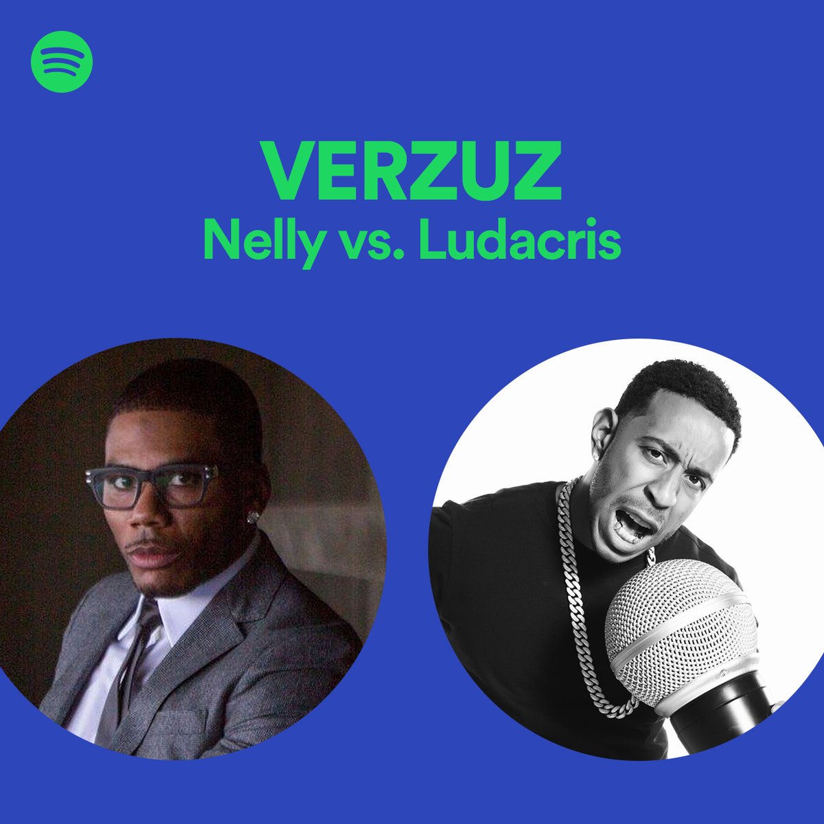 Nothing but hits 🔥 Nelly vs. Ludacris. The playlist with every song from their #Verzuz battle: spoti.fi/NellyvsLuda