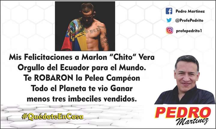 ProfePedrito's tweet photo. @chitoveraUFC https://t.co/rOS1IBibXY