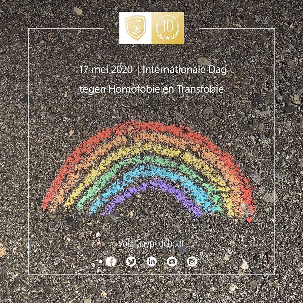 GaypridebootNL's tweet photo. Stop Homofobie en Transfobie๐ #gayprideboot #buildingtolerance #10years #10yearsgpb #birthday #anniversary #jubileum #doubleparty #amsterdam #party #rainbow #canalparade #amsterdamgaypride #pride #amsterdampride #prideamsterdam https://t.co/N7ipncRKdF