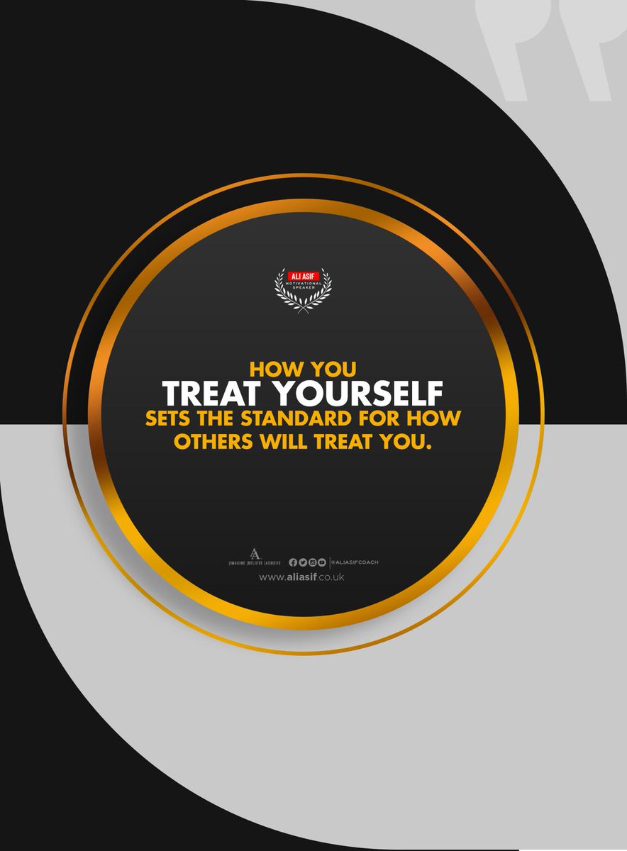 aliasifcoach's tweet photo. How you treat yourself sets the standard for how others will treat you.
#SundayMotivation
#SundayThoughts
#ThinkBIGSundayWithMarsha https://t.co/SxxOhDbqbZ