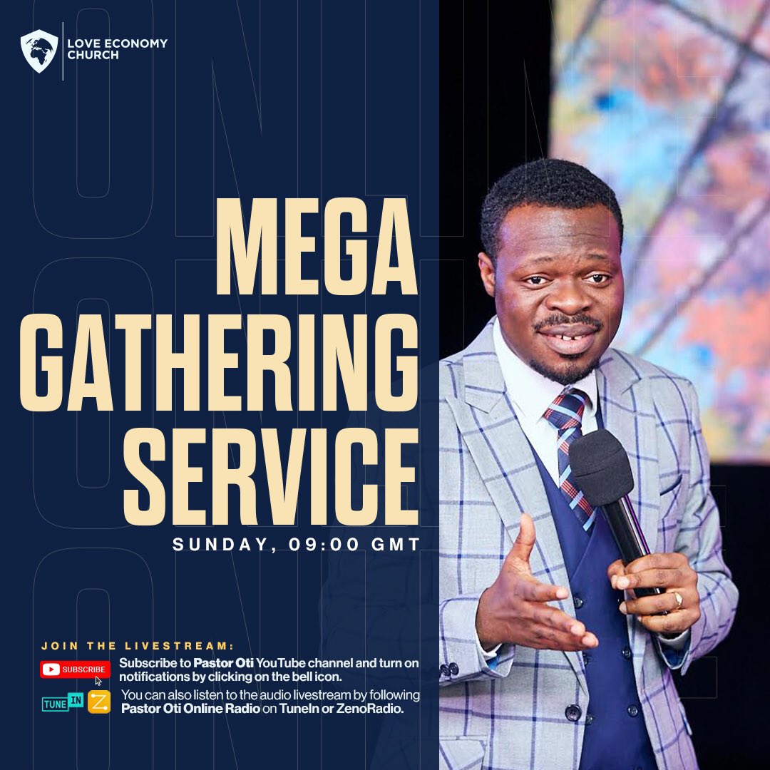 BishopIsaacOti's tweet photo. It's another exciting time in the presence of God today. We have been learning so much on Eschatology and I believe that you've been blessed. Join me today at 9:00AM GMT for another wonderful encounter with the word of God.
#pastoroti https://t.co/1b1CMlmozY