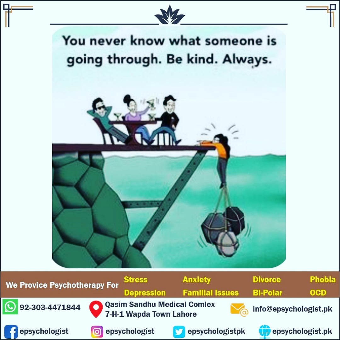 epsychologistpk's tweet photo. Be Kind
#anxietyrecovery
#depressionhelp
#stressmanagement
#panicattack
#confidenceissues
#maritalbliss
#familyfirst
#personalspaceissues
#xenophobia
#careergoals
#schizophreniaawareness
#bipolar2
#ocdproblems #clinicalpsychology #epsychologist #kindness #coronavirus #mind https://t.co/HhI8ryr75U