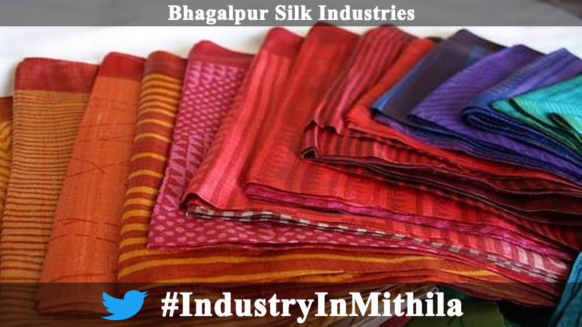 IamGopalChy's tweet photo. #IndustryInMithila
The Bhagalpur of Bihar is famous worldwide for its distinctive type of tasar silk and coarse varieties of silk fabrics. https://t.co/w97JtRthTj