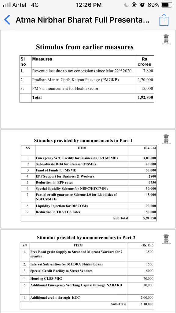 Anurag_Office's tweet photo. #AatmaNirbharApnaBharat

20 Lakh Crores Package

Full Disclosure of Data👇🏼 https://t.co/sSEDjgcKSb