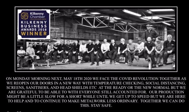 CDSmetalwork's tweet photo. #liftingrestrictions #staysafe #makingmetalworklessordinary #openforbusiness https://t.co/lilEVj3mYN
