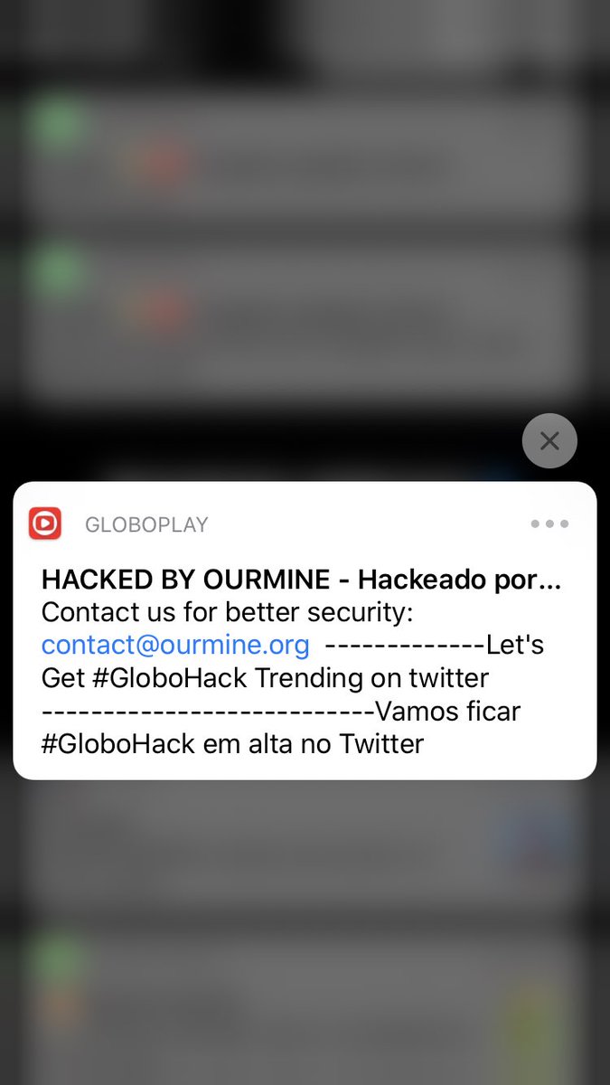 timeyoulie's tweet photo. hackearam o globoplay???? gente eu jurando que era notificação tipo publi pra alguma serie #GloboHack https://t.co/CxHqgksve7