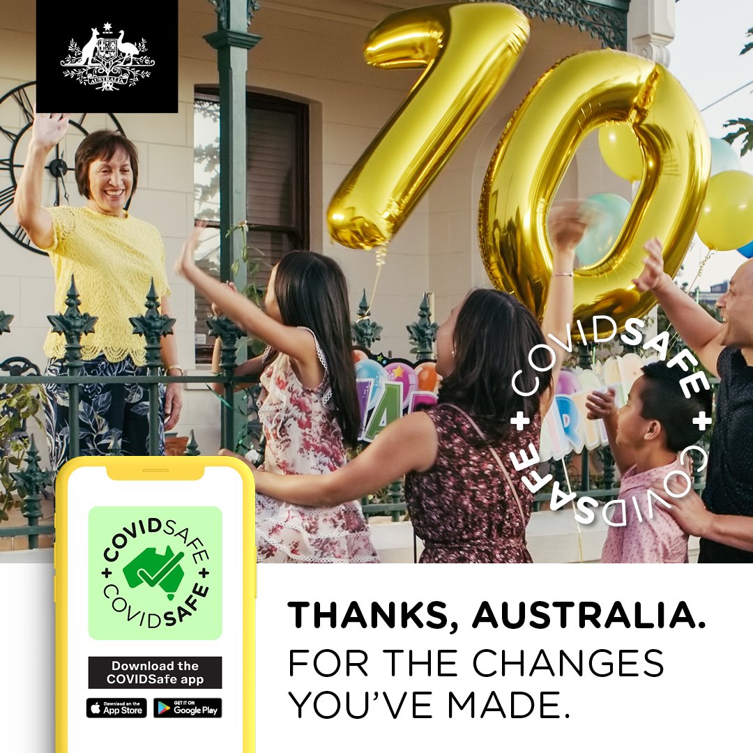 Keep doing the right thing Australia. 

Help stop the spread by downloading the app today at aus.gov.au/app 

#coronavirusaustralia #covid19